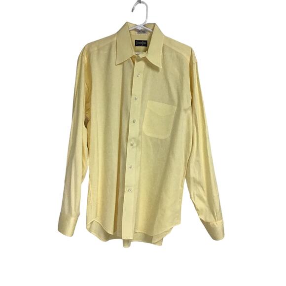 Gitman Bros.‎ Yellow Button-Down Men's Shirt Size Extra Large - Picture 1 of 6